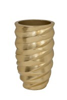 Кашпо волнистое цвет золото d30*50см (TT-00011765)