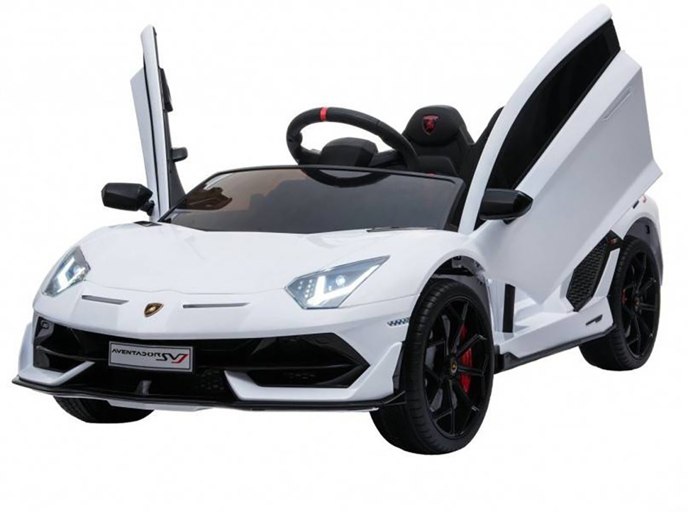 Фото Детский электромобиль Lamborghini SVJ 12V - WHITE - HL328 - интернет-магазин МегаТерем в Москве