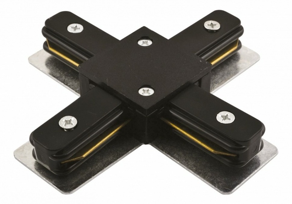 Фото Соединитель с токопроводом X-образный для треков Arte Lamp Track Accessories A110006 AR_A110006 - интернет-магазин МегаТерем в Москве