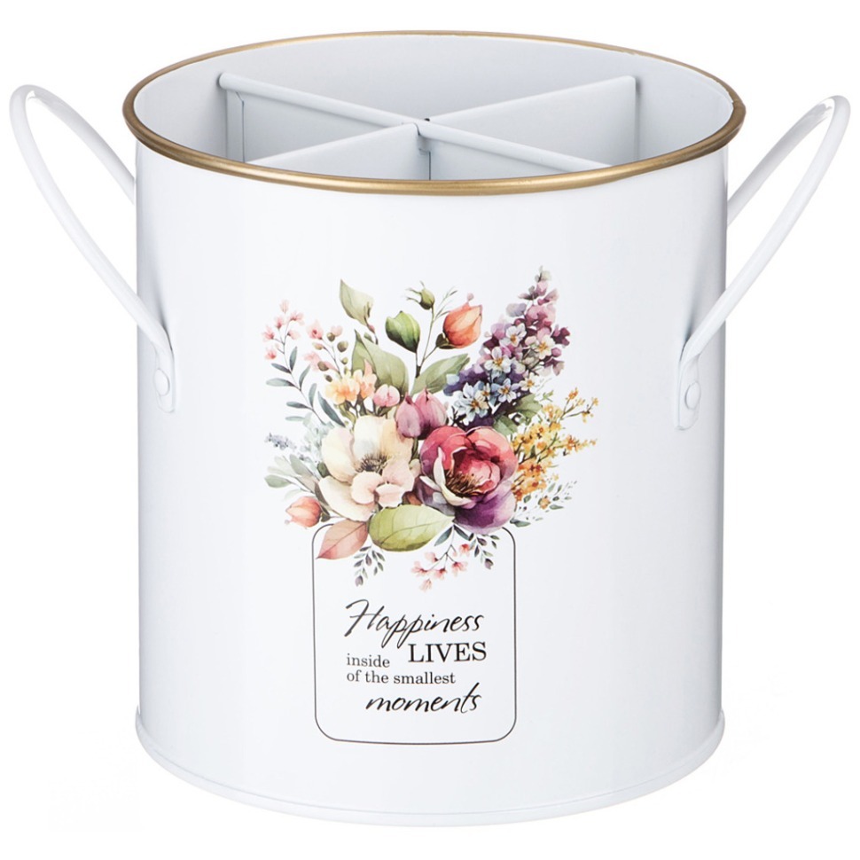 Фото Подставка agness floral mood под кухонные приборы 19*15 см (790-380)  - интернет-магазин МегаТерем в Москве
