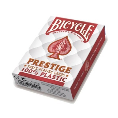 Карты "Bicycle Prestige Rider 100% Plastic Jumbo red" (64694)