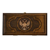 Нарды резные "Герб РФ 3" 30, Mirzoyan (28486)