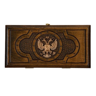 Нарды резные Герб РФ 3 30, ...