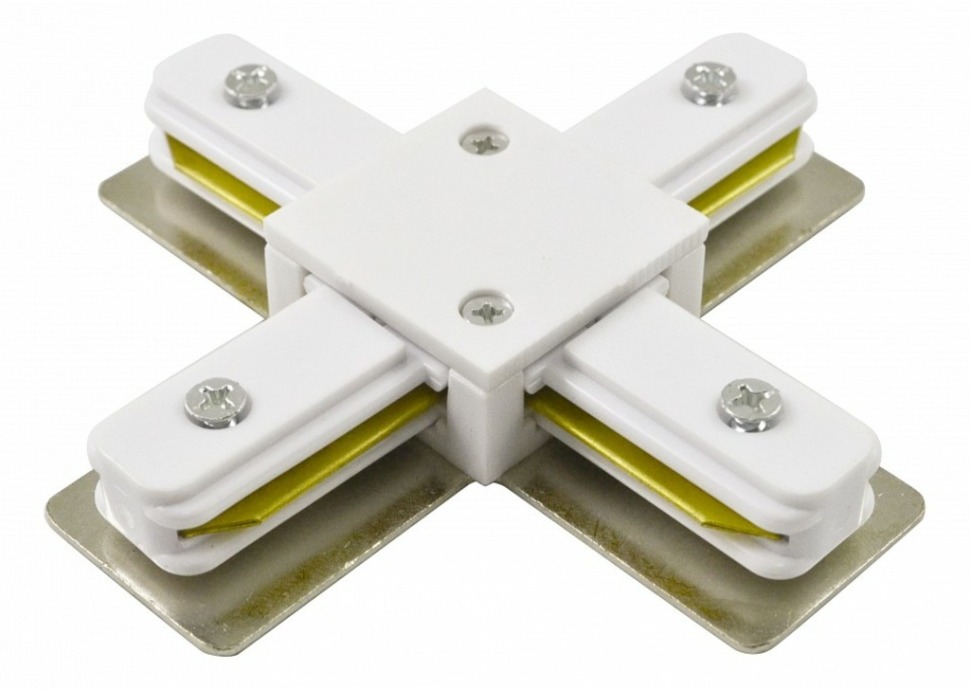Фото Соединитель с токопроводом X-образный для треков Arte Lamp Track Accessories A110033 AR_A110033 - интернет-магазин МегаТерем в Москве