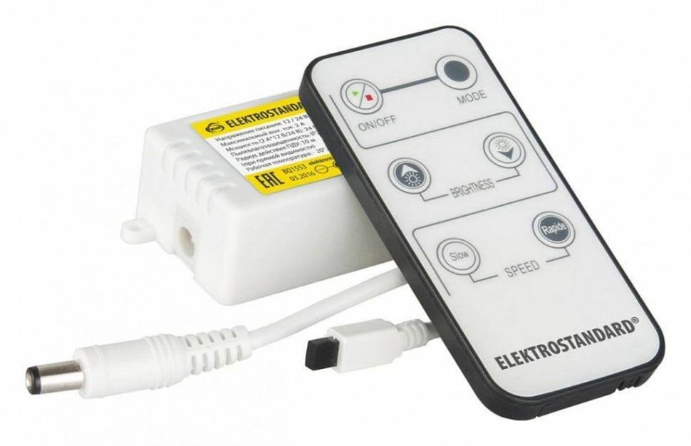 Фото Контроллер с пультом ДУ Elektrostandard Аксессуары для светодиодных лент 12/24V a035333 ELK_a035333 - интернет-магазин МегаТерем в Москве