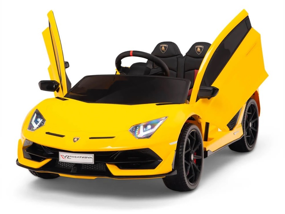 Фото Детский электромобиль Lamborghini SVJ (желтый, 12V) - HL328 - интернет-магазин МегаТерем в Москве