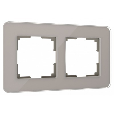Рамка на 2 поста Werkel Elite (дымчатый, стекло) W0022417 WRK_a057875