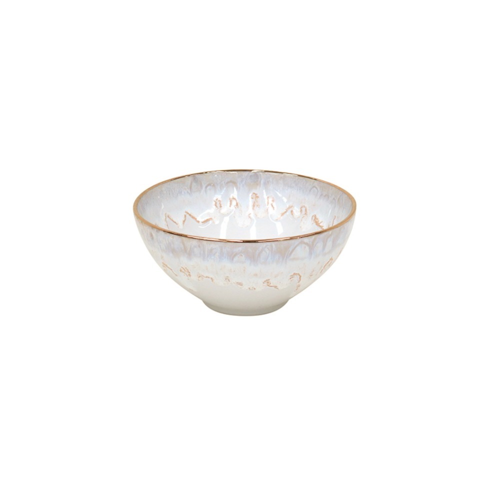 Фото Чаша TA605-WGD(COS151-00115B), 15,2 см, керамика, white, gold, CASAFINA BY COSTA NOVA - интернет-магазин МегаТерем в Москве