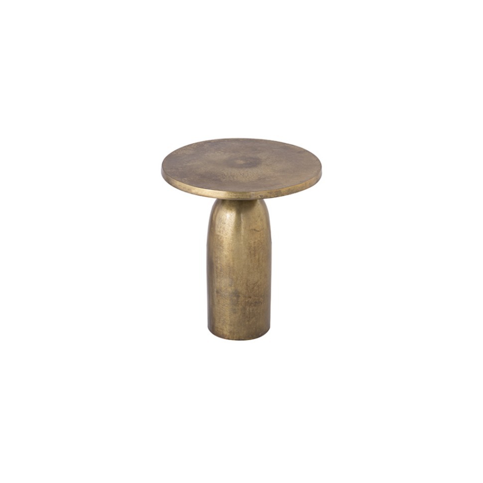 Фото Стол приставной 25141-46, 39.5, металл, Vintage brass, ROOMERS FURNITURE - интернет-магазин МегаТерем в Москве