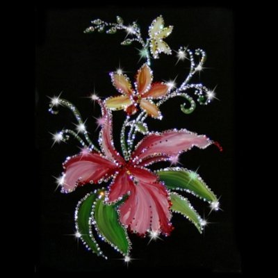 Картина Орхидеи с кристаллами Swarovski (1235)