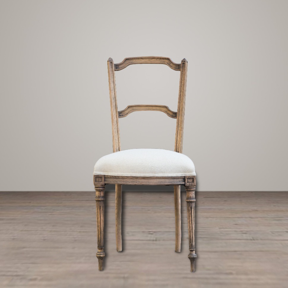 Фото Стул Хейли SE-20007-OAK, каркас массив дуба, обивка лен, natural oak/beige, ROOMERS FURNITURE - интернет-магазин МегаТерем в Москве