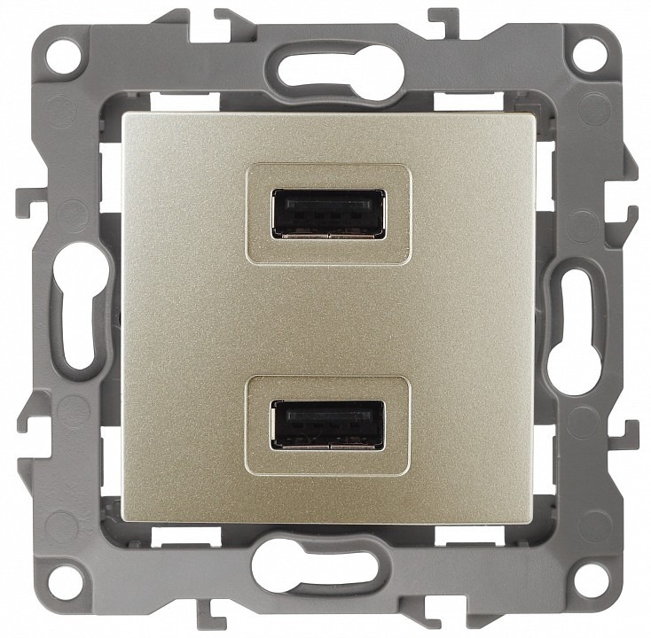 Фото Розетка USB, без рамки Эра Эра 12 12-4110-04 ER_B0027494 - интернет-магазин МегаТерем в Москве