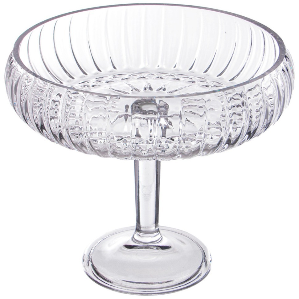 Фото Блюдо на ножке, 24х16 см Alegre Glass (337-100) - интернет-магазин МегаТерем в Москве