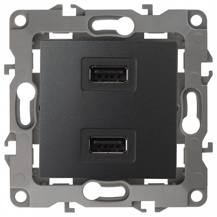 Фото Розетка USB, без рамки Эра Эра 12 12-4110-05 ER_B0027495 - интернет-магазин МегаТерем в Москве
