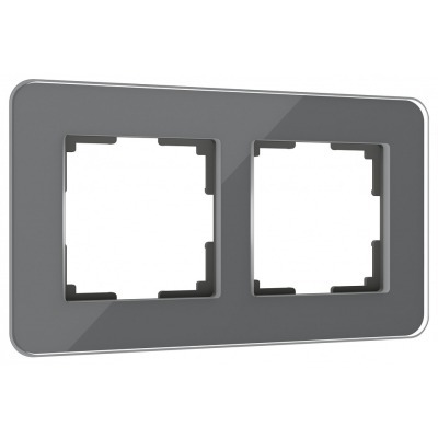 Рамка на 2 поста Werkel Elite (графит, стекло) W0022440 WRK_a057879