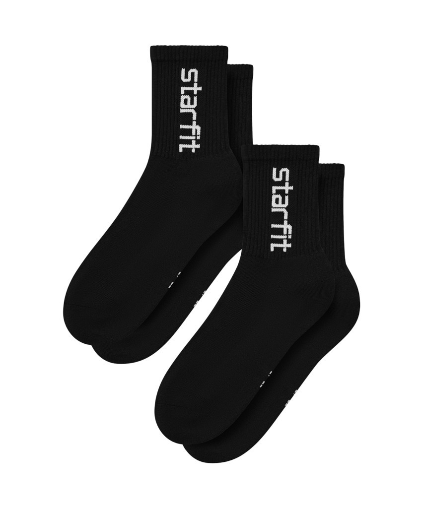 Фото Носки спортивные STARFIT Crew, черный, р. 35-38, 2 пары (2126341) - интернет-магазин МегаТерем в Москве