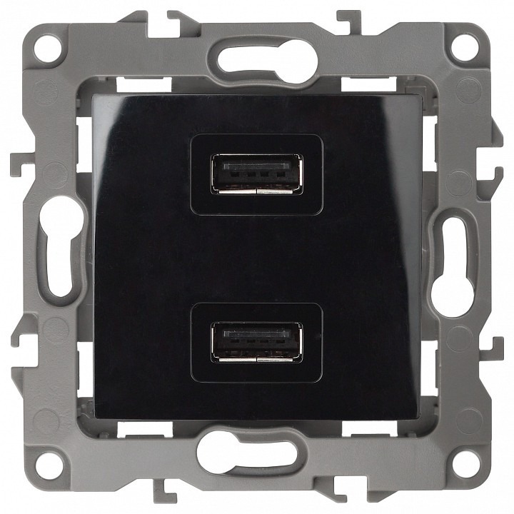Фото Розетка USB, без рамки Эра Эра 12 12-4110-06 ER_B0027496 - интернет-магазин МегаТерем в Москве
