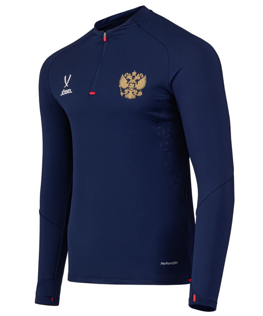 Фото Джемпер тренировочный JOGEL NATIONAL PerFormDRY Training Zip Top, темно-синий (2110426) - интернет-магазин МегаТерем в Москве