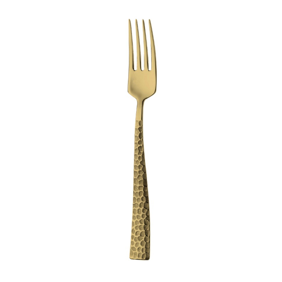 Фото Вилка столовая 1TG00002, нержавеющая сталь 18/10, PVD, gold, PINTINOX - интернет-магазин МегаТерем в Москве