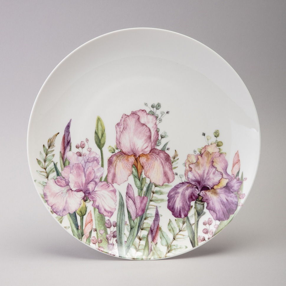 Фото Тарелка обеденная lefard irises 25,5*2,5 см (425-142)  - интернет-магазин МегаТерем в Москве