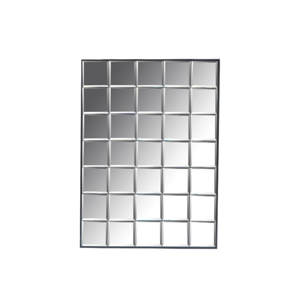 Фото Зеркало Куб DTR2128, металл, зеркало, grey, ROOMERS FURNITURE - интернет-магазин МегаТерем в Москве