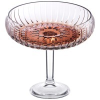 Блюдо на ножке "amber", 24х21 см Alegre Glass (337-105)
