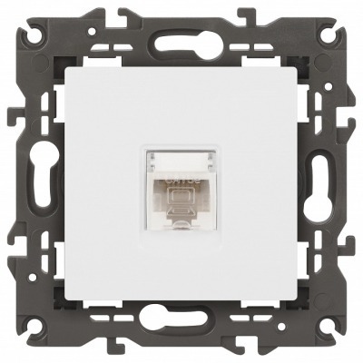 Розетка Ethernet RJ-45 без рамки Эра Эра Elegance 14-3107-01М ER_B0065763