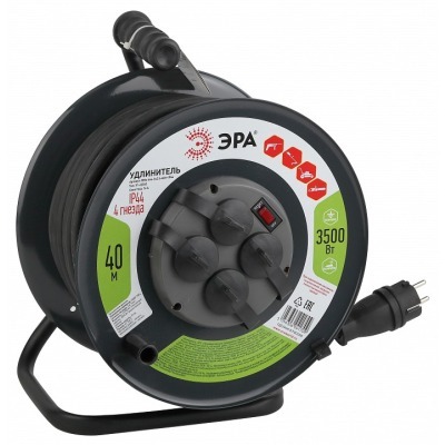Удлинитель Эра  RMx-4es-3x2.5-40m-IP44(KG) ER_B0043059