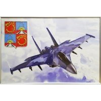 Картина Истребитель Су-35 с кристаллами Swarovski (2343)