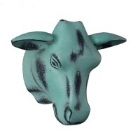 Голова быка 4094-B, металл, blue, ROOMERS FURNITURE