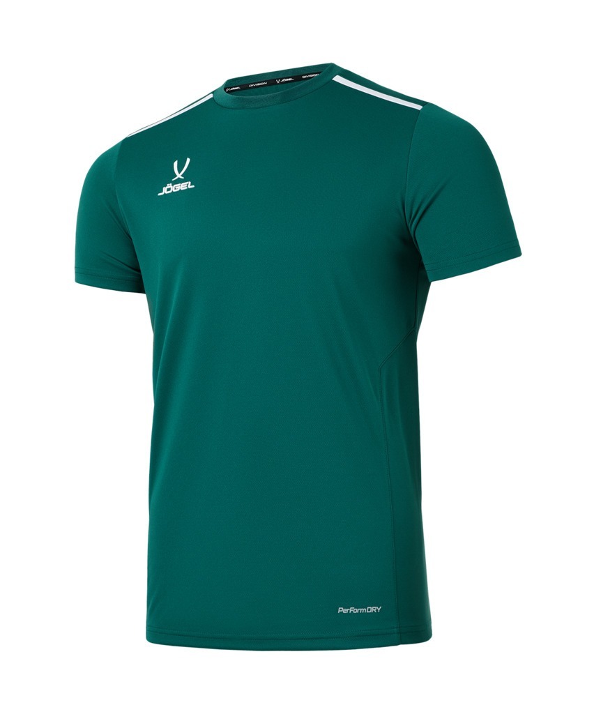 Фото Футболка тренировочная JOGEL DIVISION Training Tee, темно-зеленый (2120553) - интернет-магазин МегаТерем в Москве