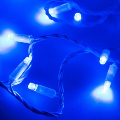 Гирлянда нить [10 м] Arlight String ARD-STRING-CLASSIC-10000-WHITE-100LED-FLASH BLUE (230V, 7W)