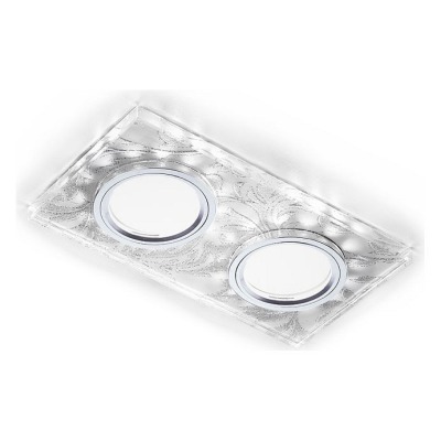 Встраиваемый светильник Ambrella Light S S234/2 W/CH/WH AMBR_S234_2_W_CH_WH