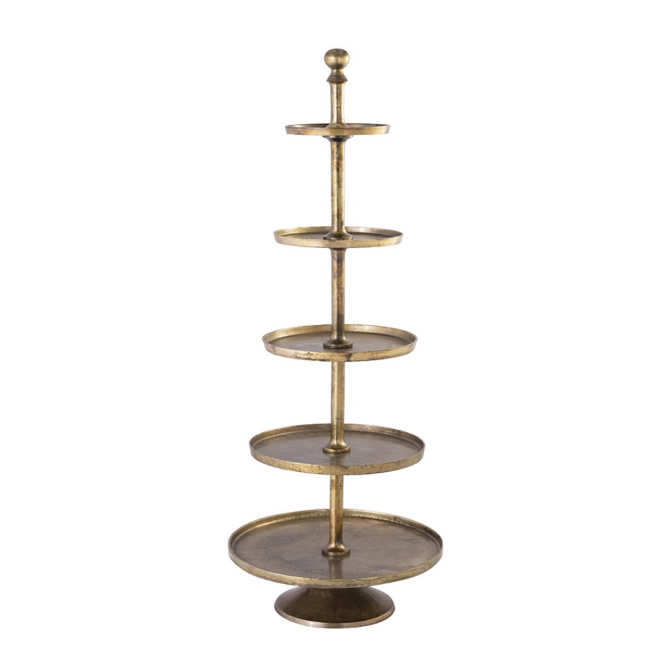 Фото Этажерка 24707-167, 60, металл, Vintage brass, ROOMERS TABLEWARE - интернет-магазин МегаТерем в Москве