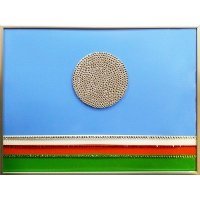 Картина Флаг Якутии с кристаллами Swarovski (2340)