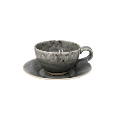 Чайная пара DECS03-GRY(DECS03-02713Y), керамика, grey, Costa Nova