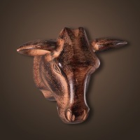Голова быка 4095-R, металл, Bronze, ROOMERS FURNITURE