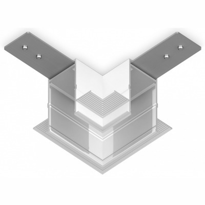 Соединитель угловой L-образный для треков встраиваемых Ambrella Light GL GL1039 AMBR_GL1039