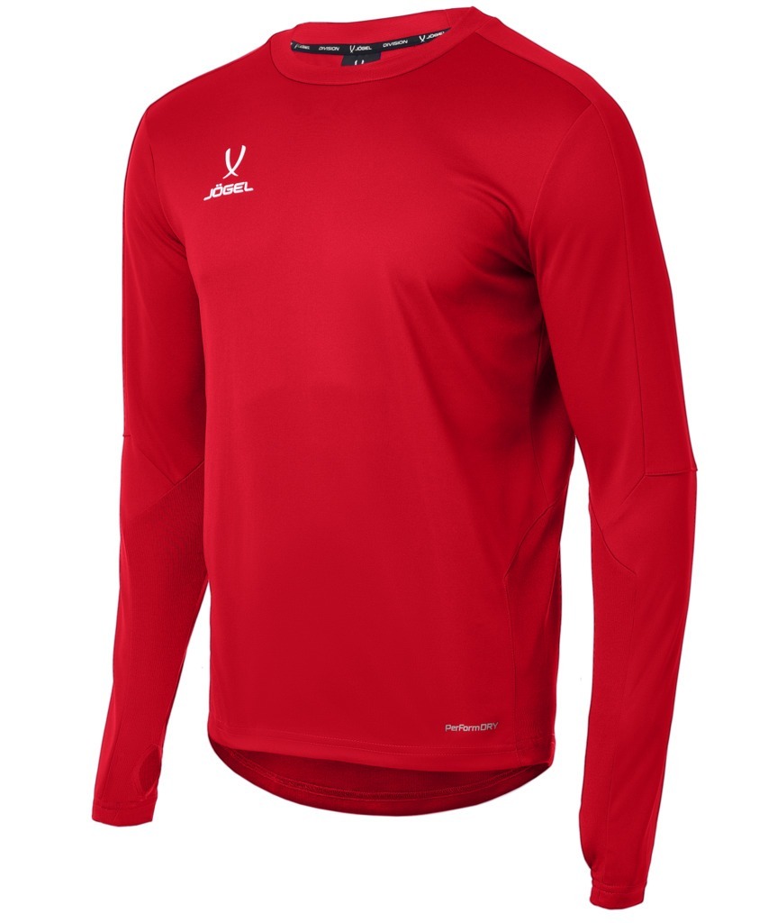 Фото Джемпер тренировочный JOGEL DIVISION PerFormDRY Pro Training Top, красный (2115990) - интернет-магазин МегаТерем в Москве
