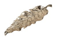 Тарелка декор. "Лист" цвет золото 43,2*14*3,2см (TT-00011823)