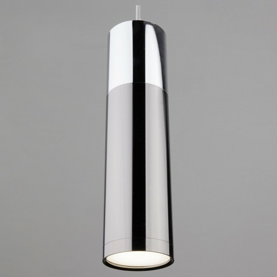 Фото Подвесной светильник Eurosvet Double Topper 50135/1 LED хром/черный жемчуг EV_84445 - интернет-магазин МегаТерем в Москве