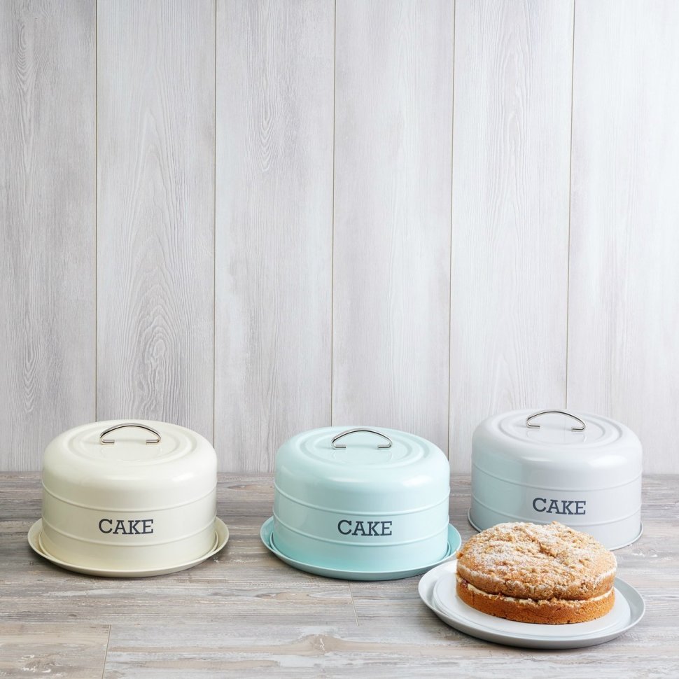 Фото Kitchen Craft Тортовница Living Nostalgia blue LNCTBLU - интернет-магазин МегаТерем в Москве