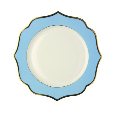 Тарелка LION005CE003265, 28 см, костяной фарфор, blue, ivory, gold, LE COQ