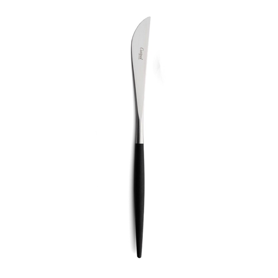 Фото Нож столовый GO.03, нержавеющая сталь 18/10, композитный материал, matte chrom/black, CUTIPOL - интернет-магазин МегаТерем в Москве