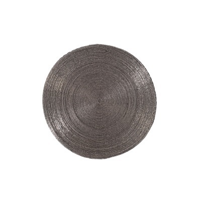Салфетка сервировочная, бисер,серебро d35см (TT-00011331)