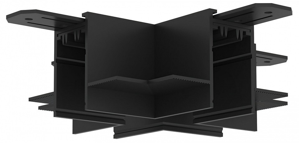 Фото Соединитель X-образный для треков Denkirs SMART HIDE TR2114-BK DK_TR2114-BK - интернет-магазин МегаТерем в Москве
