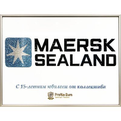 Картина Логотип Maersk с кристаллами Swarovski (2275)