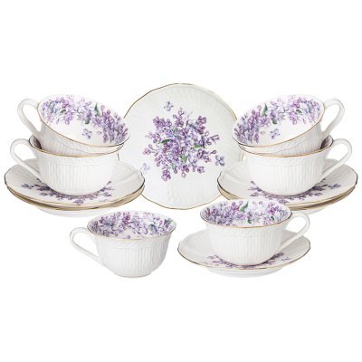 Чайный набор lefard "lilac"  на 6 пер. 12 пр. 250 мл (760-756) 