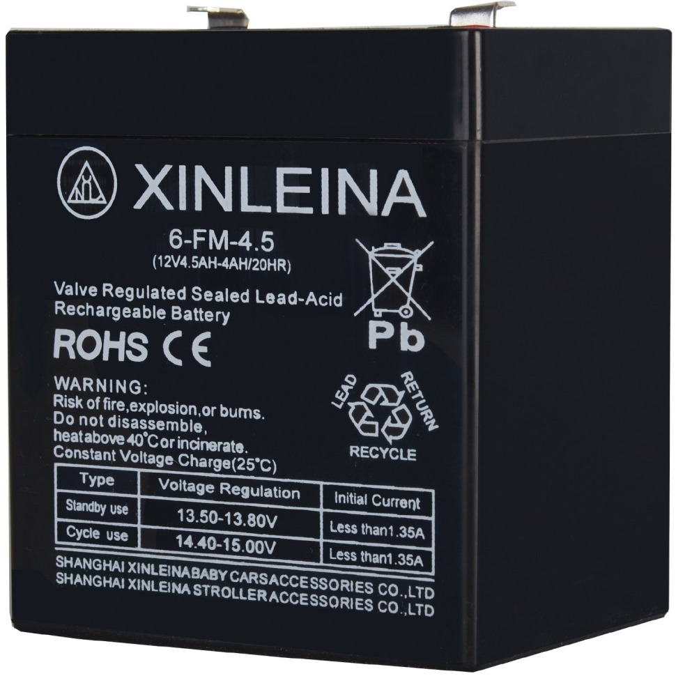 Фото Аккумулятор XINLEINA 12V 4.5-4Ah/20Hr (6-FM-4.5) - интернет-магазин МегаТерем в Москве