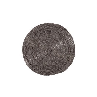 Салфетка сервировочная, бисер,серая d35см (TT-00011332)